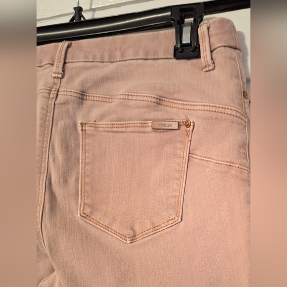 Chico's So Lifting Slim Leg Khaki Jeans Sz 0 27" *D2 - Picture 4 of 6